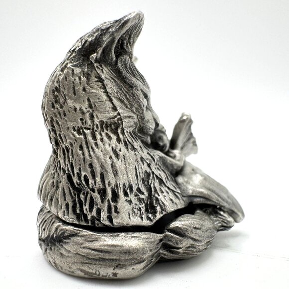 Cat & Fairy Pewter Tooth Fairy Box By OAW 2002 Vtg - Picture 7 of 7